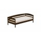 Ліжко дерев'яне Estella Нота Плюс 80х190 см Темний горіх Щит Л4 (7301274026)