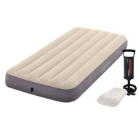 Надувний матрац Intex 64101-2, 99 х 191 х 25 см, з насосом, подушкою. Одномісний