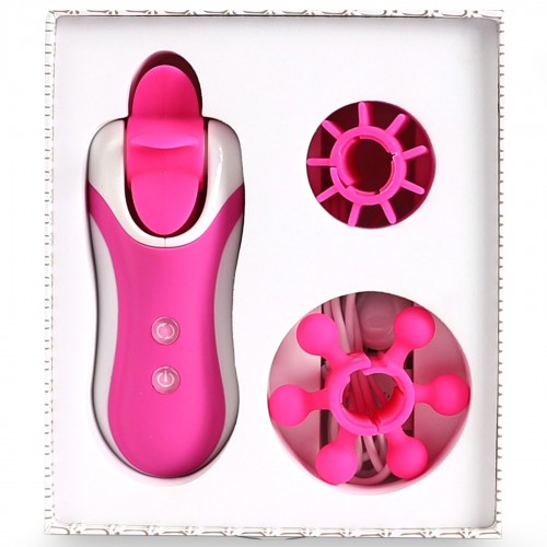 Стимулятор з імітацією оральних пестощів FeelzToys - Clitella Oral Clitoral Stimulator Pink в інтернет супермаркеті PbayMarket!