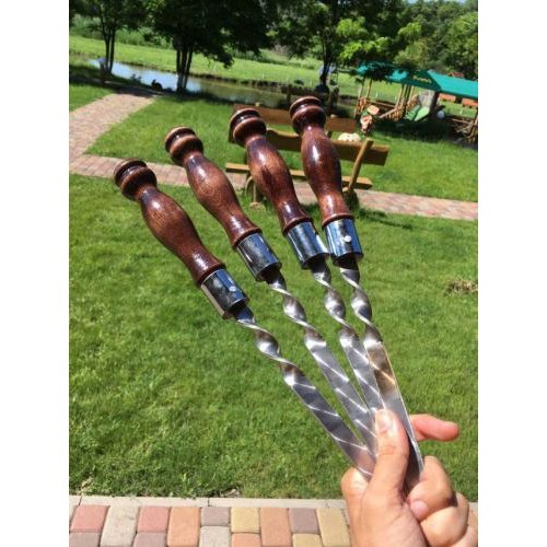 Шампура з дерев'яною ручкою Gorillas BBQ Кільце SKK82 40 см 6 шт (5465)