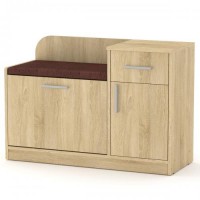Тумба для взуття Компаніт ТО-4 Дуб сонома (98х38х66 см) Тумба для взуття Компаніт ТО-4 Дуб сонома (98х38х66 см)