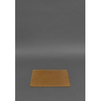 Килимок для мишки з натуральної шкіри 1.0 жовтий Crazy Horse BlankNote