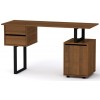 Стіл письмовий Лофт-4 Компаніт Горіх екко (130х50х72,8 см)