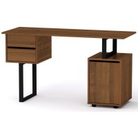 Стіл письмовий Лофт-4 Компаніт Горіх екко (130х50х72,8 см) Стіл письмовий Лофт-4 Компаніт Горіх екко (130х50х72,8 см)