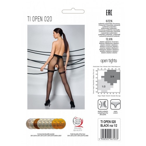 Колготки з відкритим доступом, імітація панчіх Passion TIOPEN 020 black 3/4 (20 den) в інтернет супермаркеті PbayMarket! Колготки з відкритим доступом, імітація панчіх Passion TIOPEN 020 black 3/4 (20 den) в інтернет супермаркеті PbayMarket!