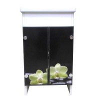 Тумба Mikola-M Eco Green light Орхідея з квадратним умивальником 70 см Тумба Mikola-M Eco Green light Орхідея з квадратним умивальником 70 см