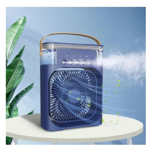 Портативний настільний міні-кондиціонер зволожувач Arctic Air Cooler 4в1 LED Синій