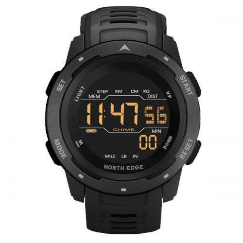 Наручний годинник чоловічий North Edge MARS Pro Black 5BAR Чорний (2666) Наручний годинник чоловічий North Edge MARS Pro Black 5BAR Чорний (2666)