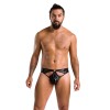 Чоловічі стринги Passion 033 Thong Paul S/M Black, під латекс в інтернет супермаркеті PbayMarket!