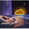 Настінний неоновий світильник нічник Angel Хмара жовтий