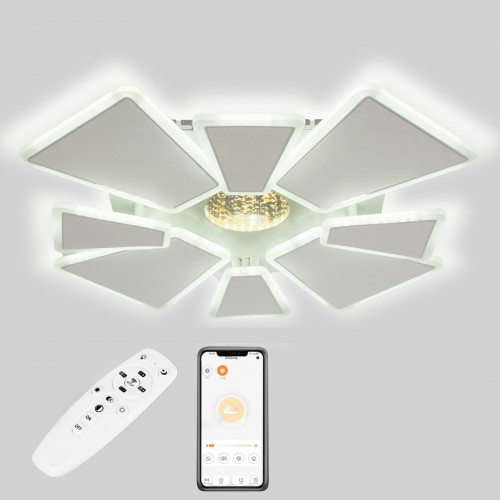 Стельова LED люстра Sunlight 5891/4+4 Білий