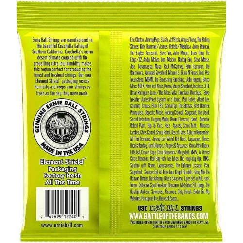 Струни для електрогітари 6 шт Ernie Ball 2240 RPS-10 Reinforced Slinky Electric Guitar Strings 10/46 Струни для електрогітари 6 шт Ernie Ball 2240 RPS-10 Reinforced Slinky Electric Guitar Strings 10/46
