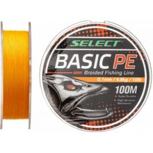 Шнур Select Basic PE Помаранчевий 100м 0.10м 4.8кг/10lb (1870-27-53)