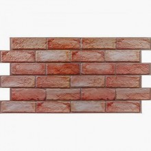 Декоративна ПВХ панель цегла Sticker Wall SW-00001426 960х480х4 мм Коричнево-рожева