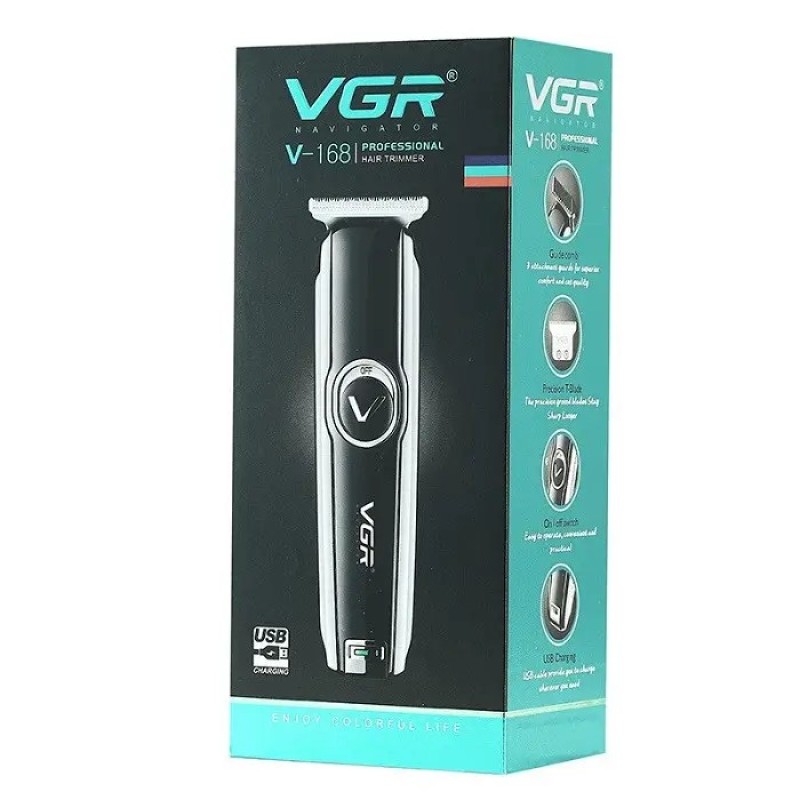 Машинка для стрижки волосся бездротова акумуляторна VGR V-168