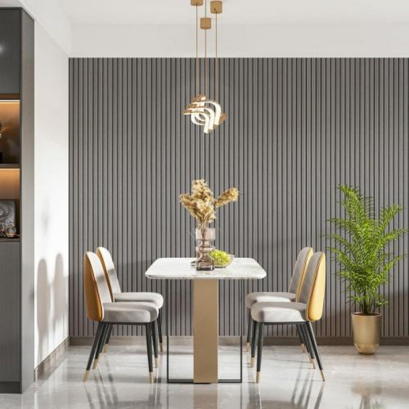 Декоративна рейка WPC стінова сіра 3000*150*9мм (D) SW-00001870 Sticker Wall