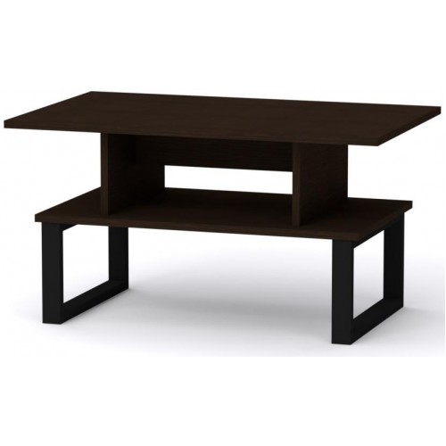 Стіл журнальний Лофт-2 Компаніт Венге темний (80х50х42,6 см)