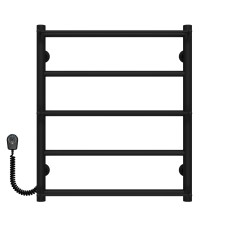 Рушникосушарка електрична Ladder П5 500х600 Deffi Чорний EF16 (C.LK.60.50.5.E.B.R.5)
