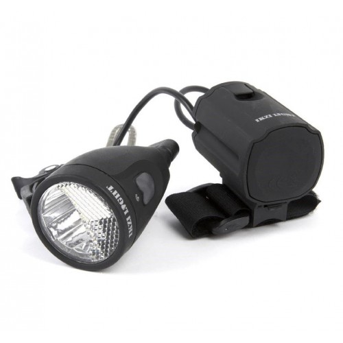 Фара передня Ikzilight Koplamp 3w 20 lux на акумуляторі Чорний (32546)
