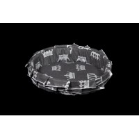 Лежак (лежанка) для котів та собак (з рюшею) Мур-Мяу №2 Сірий Лежак (лежанка) для котів та собак (з рюшею) Мур-Мяу №2 Сірий