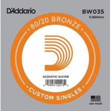 Струна D'Addario BW035 80/20 Bronze .035