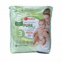Дитячі підгузники Kruidvat Pure & Soft 3 (4-9 кг) 28 шт