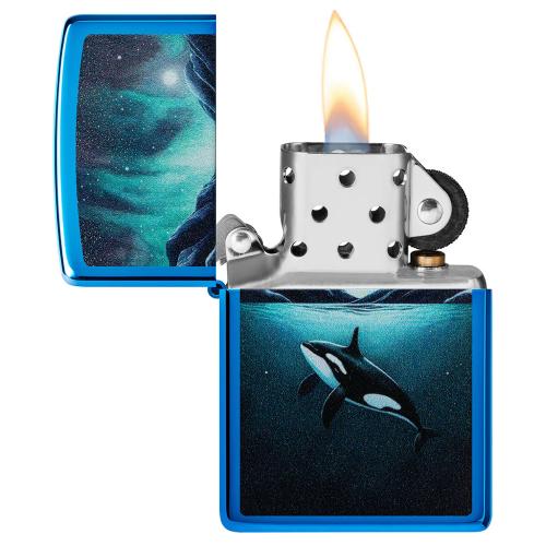 Запальничка бензинова Zippo Whale Design (48984) Запальничка бензинова Zippo Whale Design (48984)