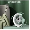 Вентилятор настільний No Brand USB-Type-C 33278 Green (30151433)