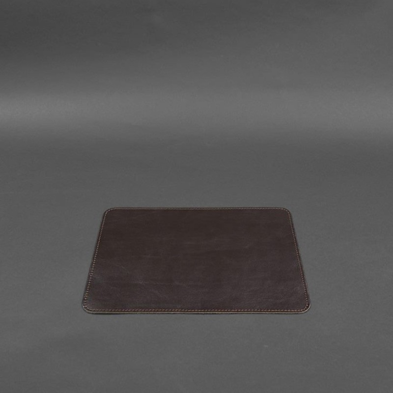 Килимок для мишки з натуральної шкіри 1.0 темно-коричневий краст BlankNote
