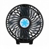 Вентилятор акумуляторний міні із ручкою USB діаметр 10см Handy Mini Fan чорний