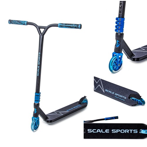 Труковий самокат Scale Sports Adrenaline Abec 9 Чотириболтовий Blue (1260070396)