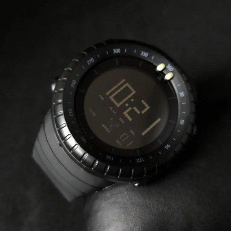 Тактичний водостійкий кварцовий годинник Skmei Ribas black