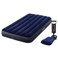 Надувний матрац Intex 64757-2, 99 x 191 x 25 см з подушкою, насосом. Одномісний