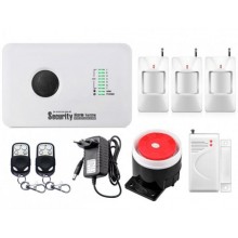 Комплект сигналізації GSM Alarm System G10C для 2-кімнатної квартири Білий (GFBVC208CDHUDKL)