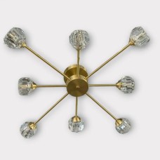 Світлодіодна люстра No Brand Ірис 5008 Золотистий 8 плафонів