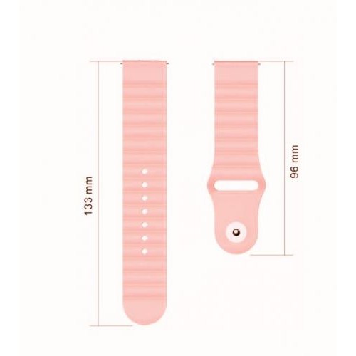Ремінець BeWatch для Amazfit BIP | Bip Lite | Bip U/Pro/Mini | GTS | GTS 2(E) | GTR 42mm силіконовий 20мм Wave Світло-рожевий (1010705) Ремінець BeWatch для Amazfit BIP | Bip Lite | Bip U/Pro/Mini | GTS | GTS 2(E) | GTR 42mm силіконовий 20мм Wave Світло-рожевий (1010705)