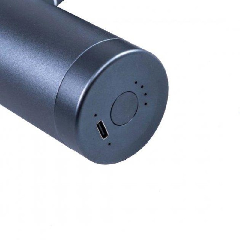 Перкусійний масажер LivePro MINI MASSAGE GUN сірий 13.7x9x4.6см LP8513