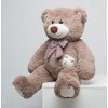 Плюшевий ведмедик Mister Medved з латками Бруно 100 см Капучіно (049)