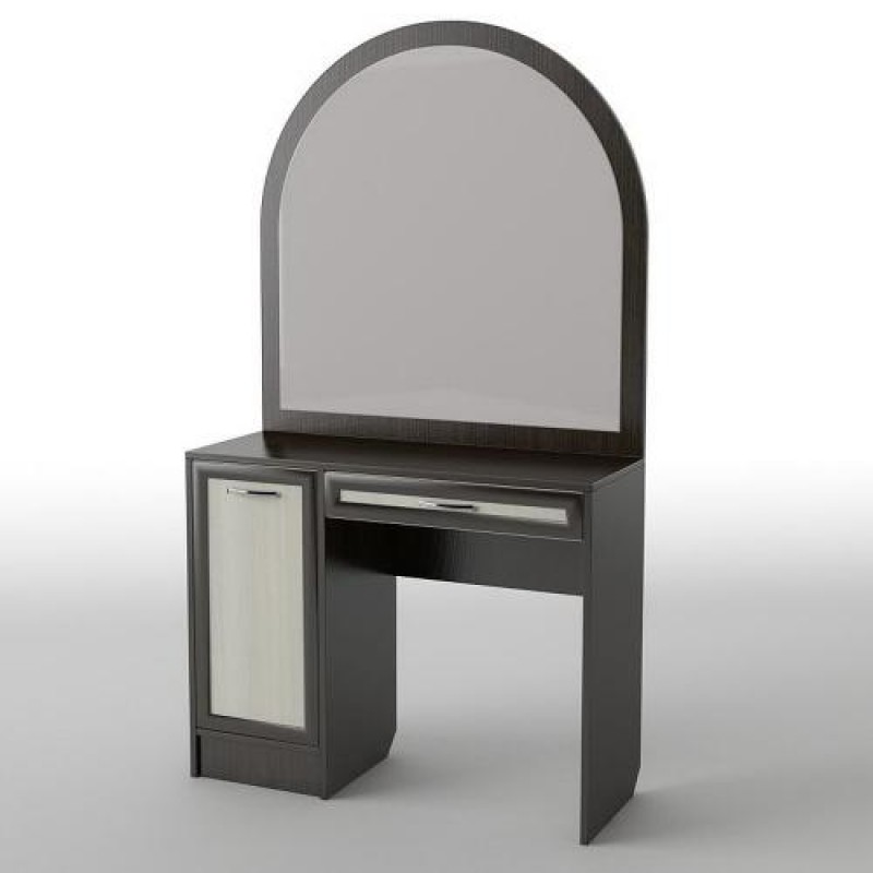 Туалетний столик Тиса Мебель БС-36 Венге Дуб молочний 75x40x100 см