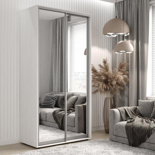 Шафа-купе ViAnt Light 130х60х240 см Білий (9728) Шафа-купе ViAnt Light 130х60х240 см Білий (9728)