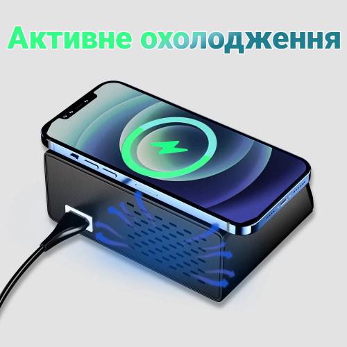 Мультизарядний пристрій із бездротовою зарядкою Digital Lion MCS-X9, на 8 USB, 100W