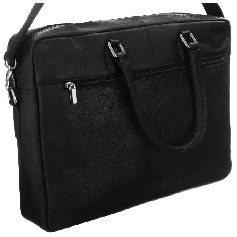 Чоловіча шкіряна сумка портфель для ноутбука до 14 дюймів Always Wild Чорний (LAP15605NDM)