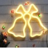 Настінний неоновий світильник нічник Дзвіночки дзвоники жовті Angel