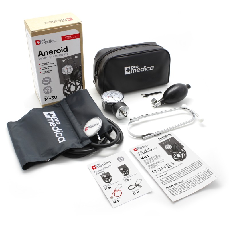 Механічний тонометр із вбудованим стетоскопом ProMedica M-30
