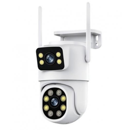 Камера відеоспостереження No Brand Q30-6MP Dual IP Camera Wi-Fi 6 Мп Білий (2390000024)