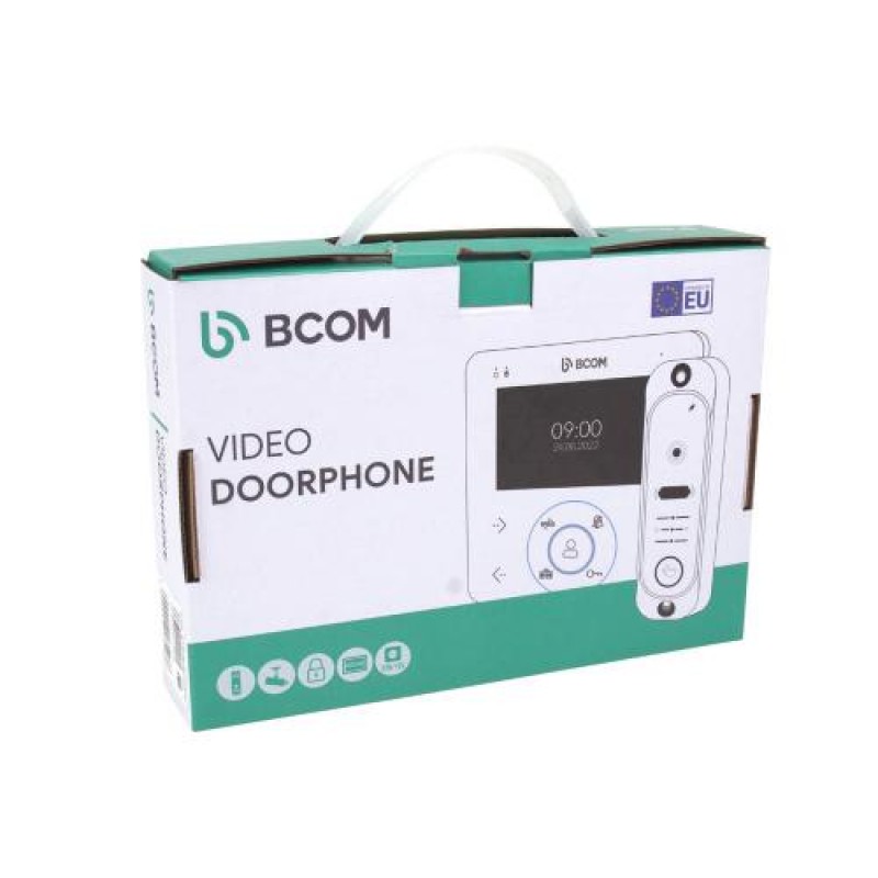Комплект відеодомофона і відеопанель BCOM BD-480 White Kit