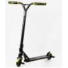 Самокат трюковий пеги алюмінієвий диск та дека колеса Best Scooter Reactor HIC-система PU Black and yellow (112771)