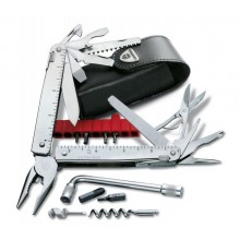Мультитул Victorinox Swisstool Plus у шкіряному чохлі 38 функцій (3.0338.L)