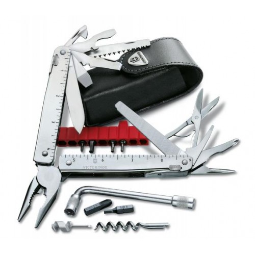 Мультитул Victorinox Swisstool Plus у шкіряному чохлі 38 функцій (3.0338.L) Мультитул Victorinox Swisstool Plus у шкіряному чохлі 38 функцій (3.0338.L)