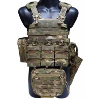 Плитоноска без плит з підсумками No Brand М6 One Size Мультикам (1833862514) Плитоноска без плит з підсумками No Brand М6 One Size Мультикам (1833862514)